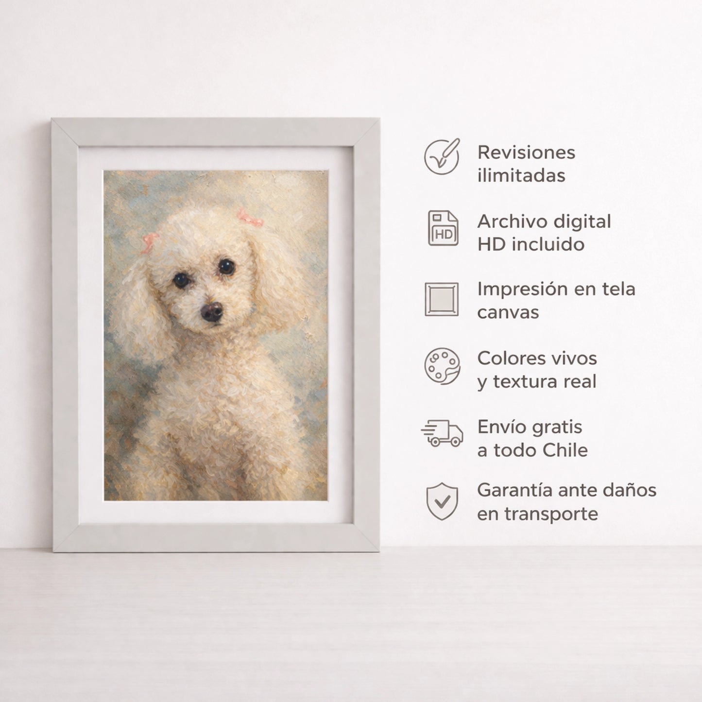 Cuadro Personalizado de Mascota Óleo