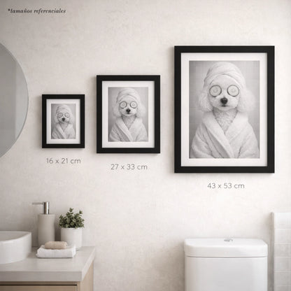 Cuadro Mascota Estilo Spa Personalizado
