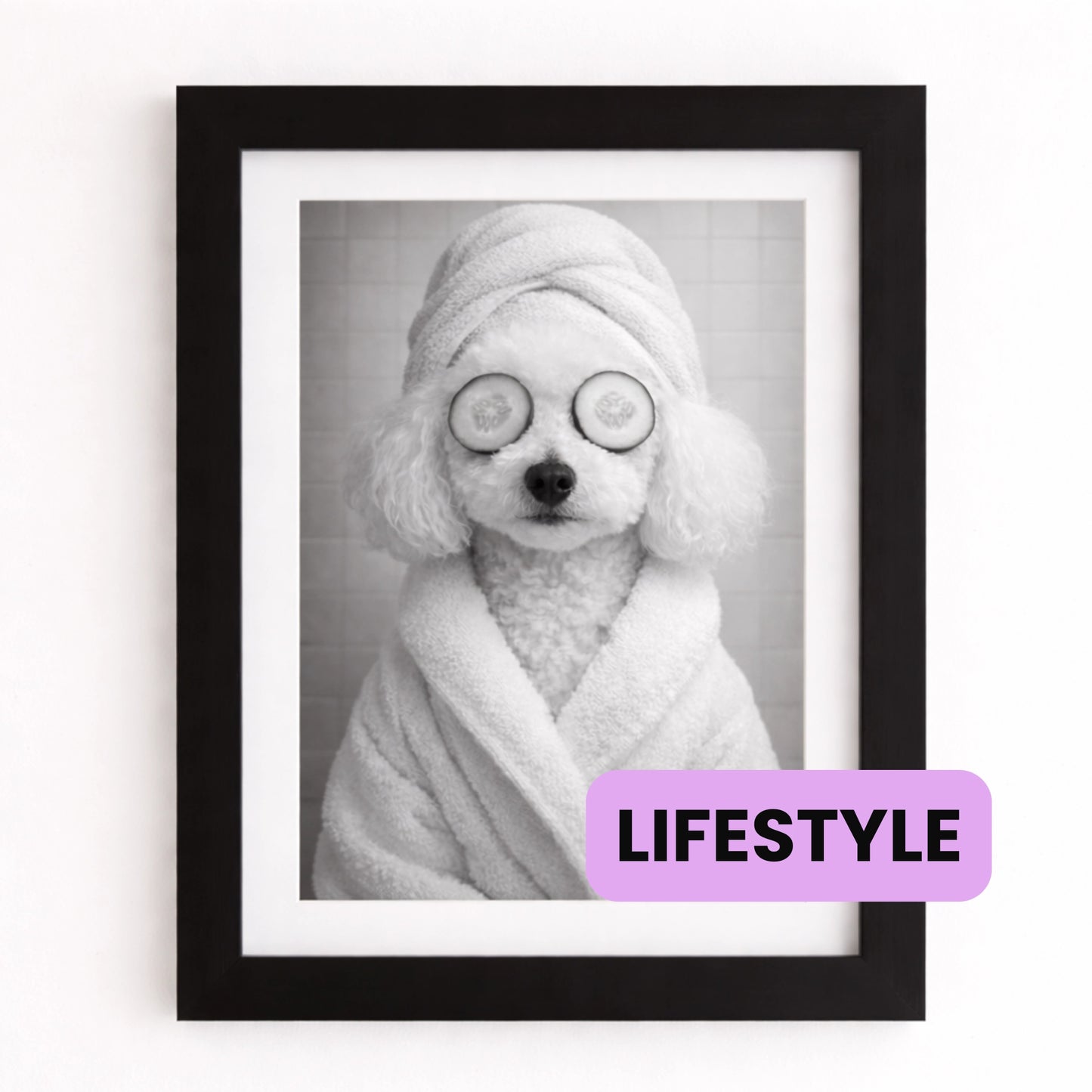 Cuadro Mascota Estilo Spa Personalizado