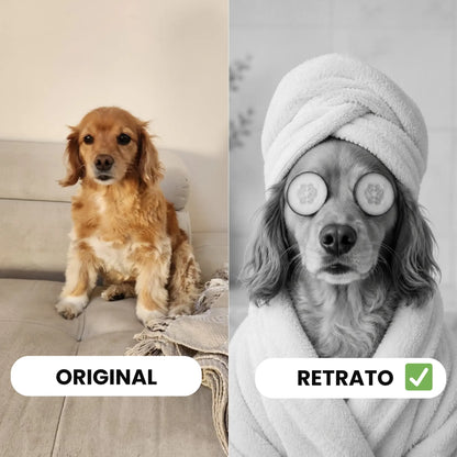 Cuadro Mascota Pepino Spa Personalizado