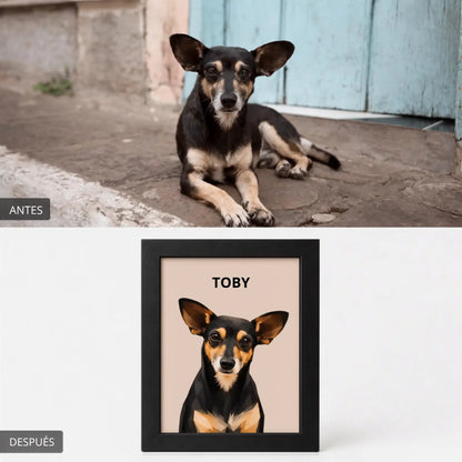 Retrato Mascota Personalizado Pop-Art