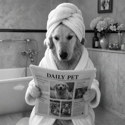 Cuadro Mascota Lectura Diario Personalizado