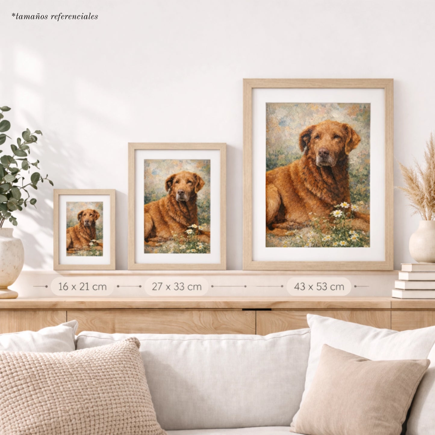 Cuadro Personalizado de Mascota Óleo