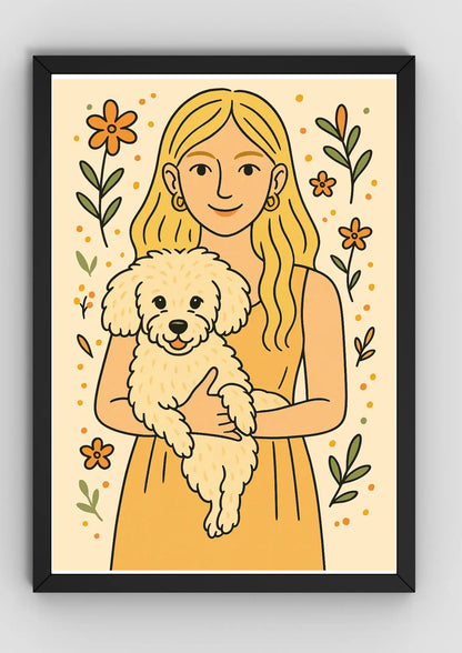 Retrato Estilo Doodle Art