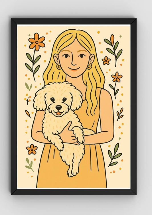 Retrato Estilo Doodle Art