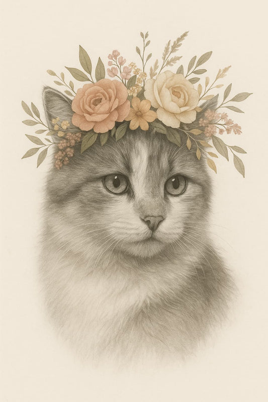 Retrato Digital Estilo Floral