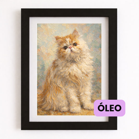 Cuadro Personalizado de Mascota Óleo