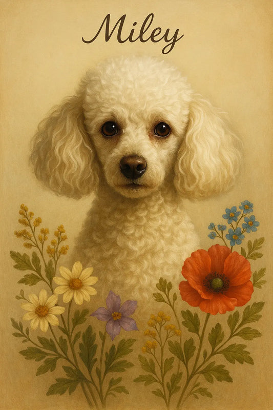 Retrato Digital Estilo Floral Realista